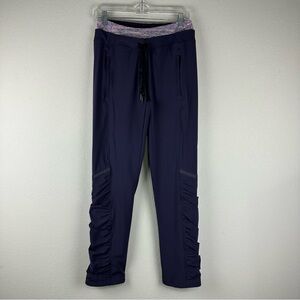Lululemon Black Grape Purple Runderful Athletic Athleisure Pants Size 6